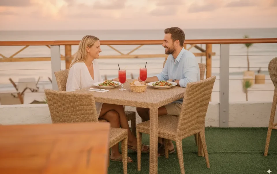 Couple Sunset Dining in Gili Trawangan