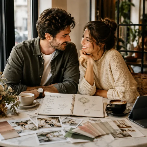 Couple plan wedding