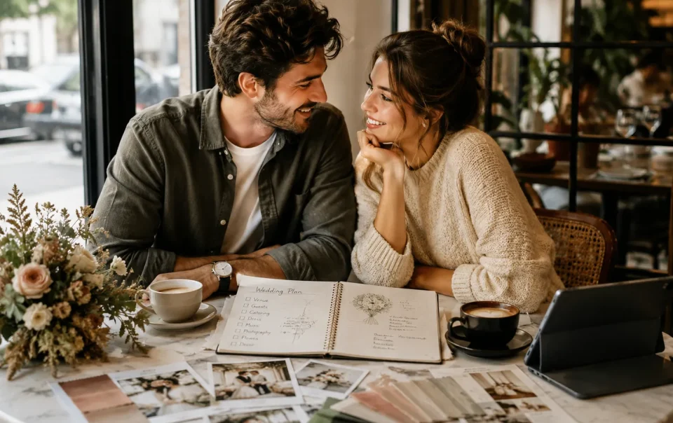 Couple plan wedding